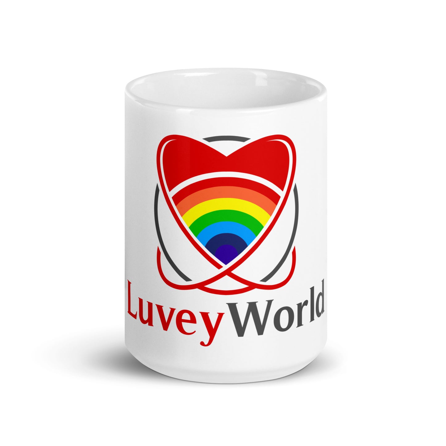 LuveyWorld White glossy mug